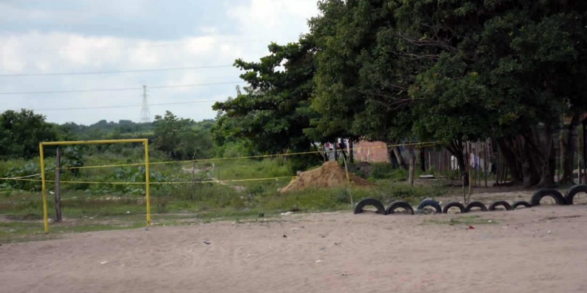 Lugar donde fue hallado el cadáver.