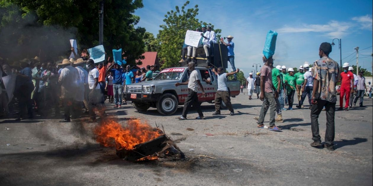 Protestas en Haití.