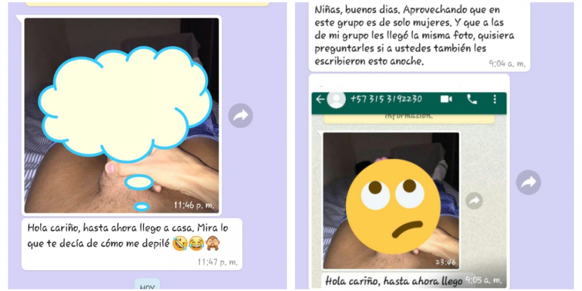 Hombre depravado envía foto de sus apartes íntimas a Whatsapp de mujeres en Santa Marta