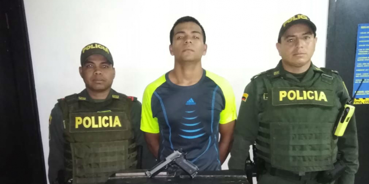 El aprehendido fue identificado como Omar José Ríos Ávila.