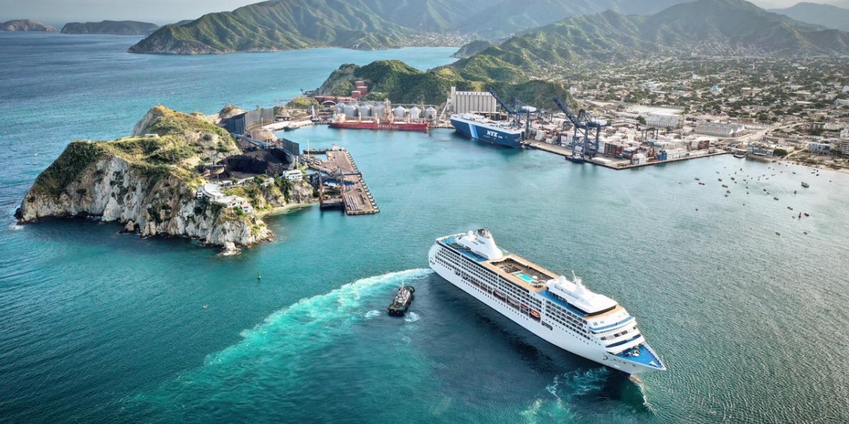 Guillermo Rodríguez LLegó a Santa Marta el crucero Seven Seas Mariner