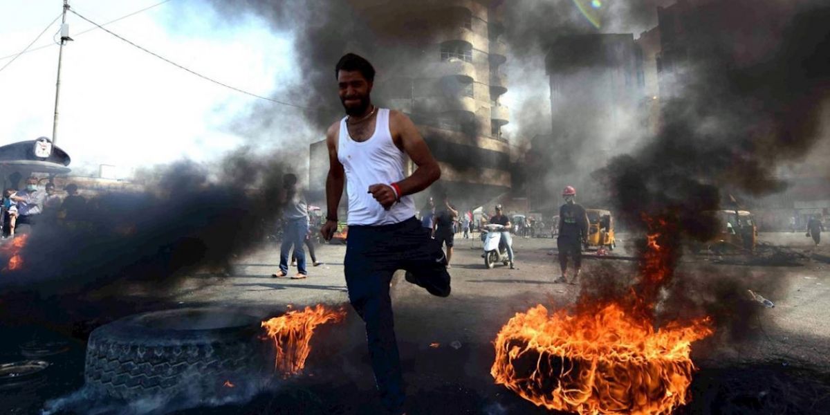 Protestas en Irak.