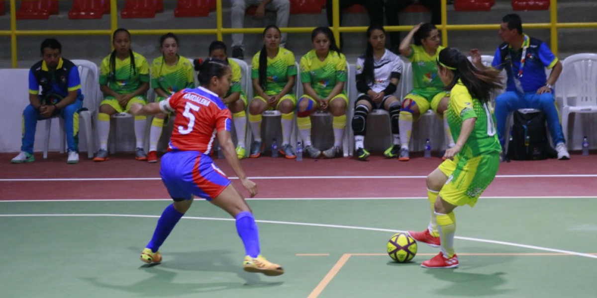 Juegos Nacionales Magdalena perdió 7-1 con Nariño en la primera jornada de fútbol de salón femenino.