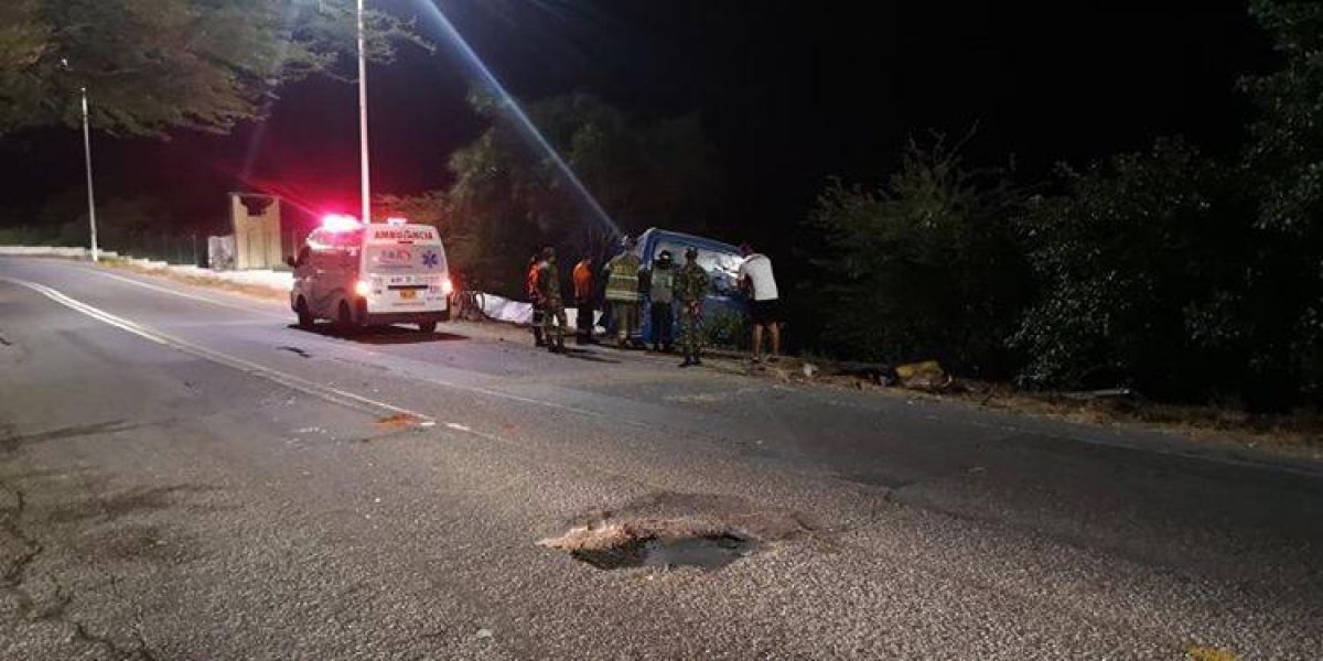 El incidente vial fue atendido por autoridades.