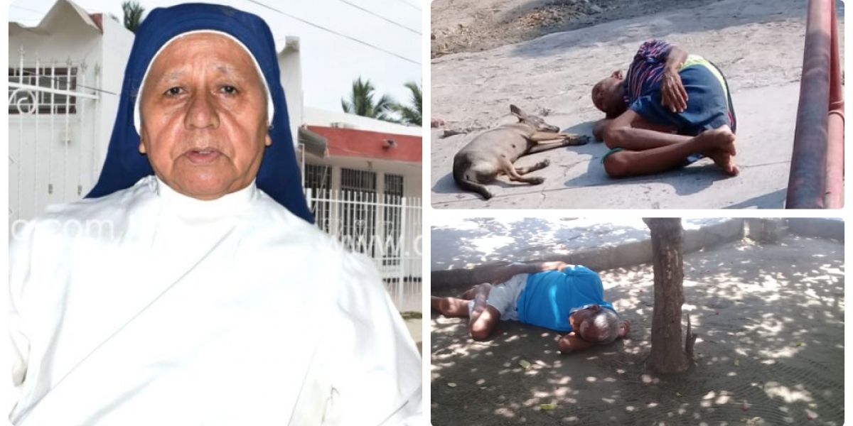 Piedad Enrique Melo es la encargada del asilo de Ciénaga, que está en graves condiciones.