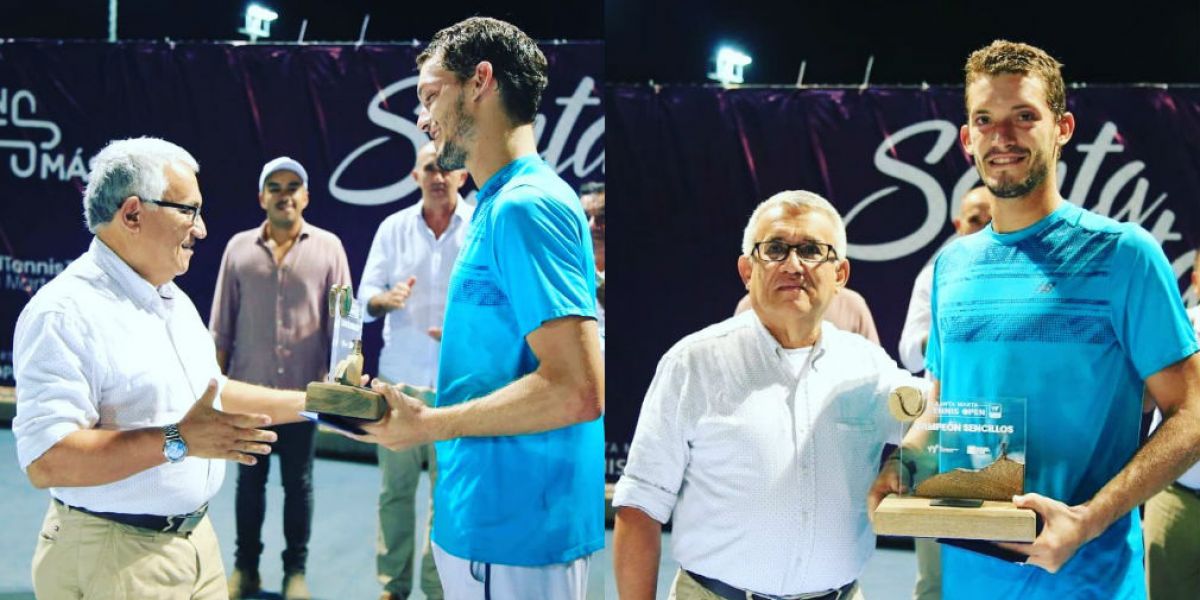 Alejandro Gómez. campeón del Santa Marta Tennis Open M15.