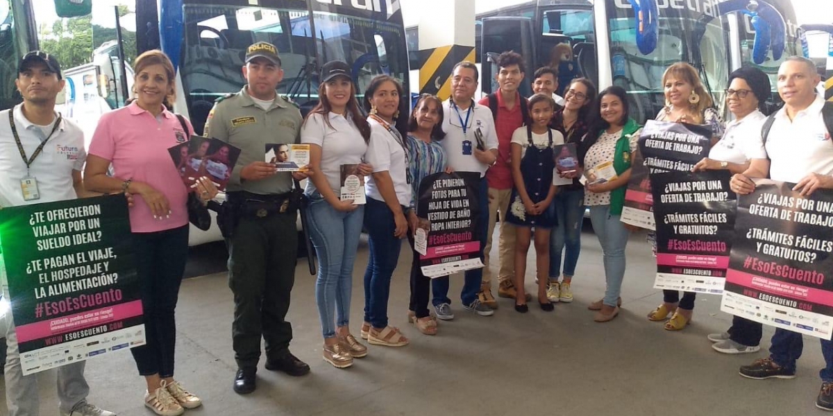 Diferentes entidades participaron en el simulacro desarrollado en la terminal de pasajeros. 