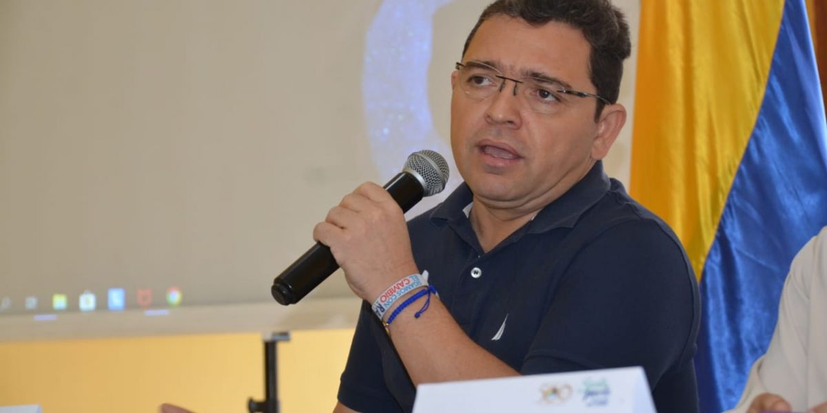El alcalde de Santa Marta, Rafael Martínez. 