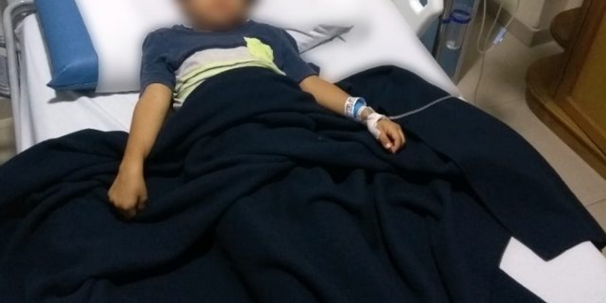 El niño que recibió la descarga se encuentra hospitalizado