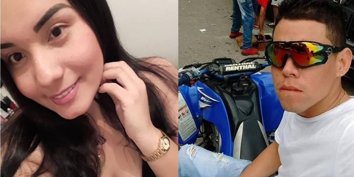 Yesica Mora y Antony de Jesús Lara, dos de los jóvenes fallecidos en el accidente.