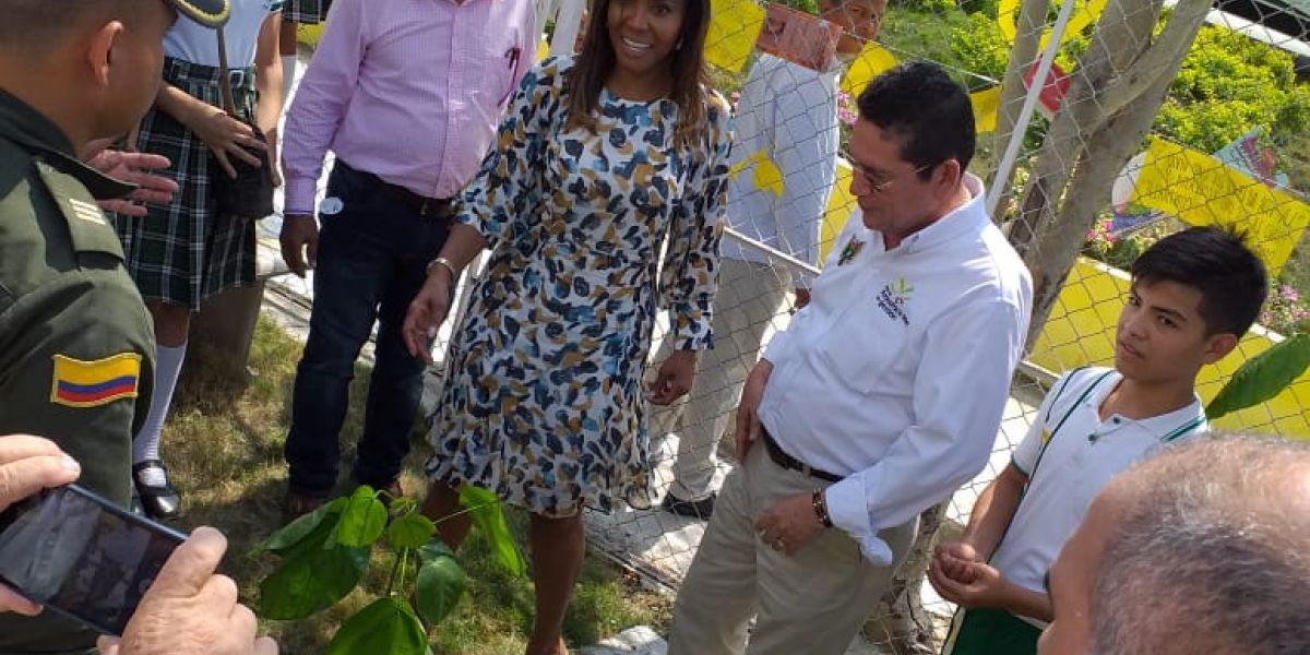 La Ministra visitó el pasado miércoles a Aracataca. 