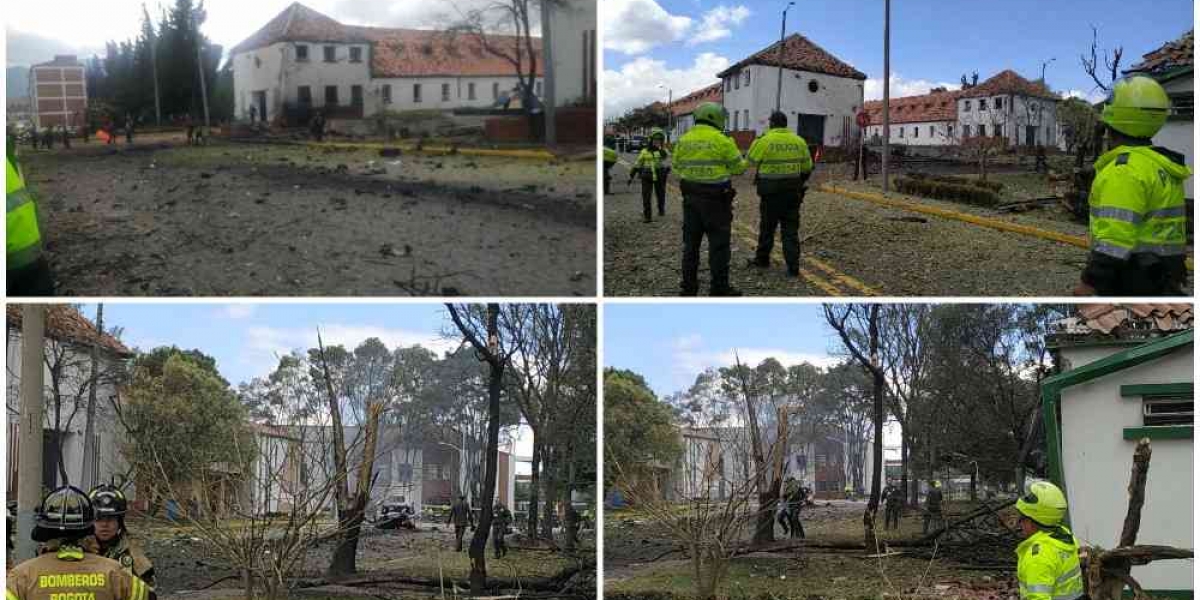 Atentado en la Escuela de Cadetes en Bogotá