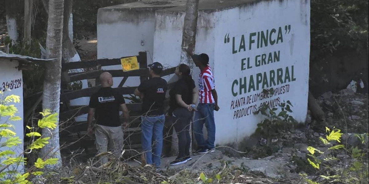 Finca donde ocurrió una masacre.