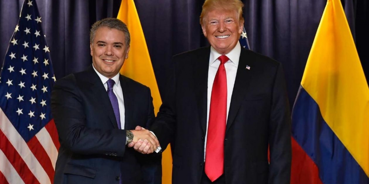 Presidente Duque saluda a su homólogo Donald Trump.