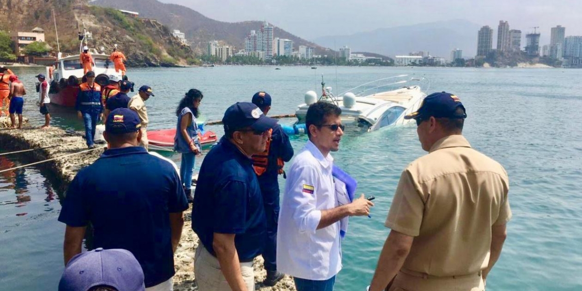 Dimar atendió la emergencia por el yate de bandera estadounidense en emergencia.