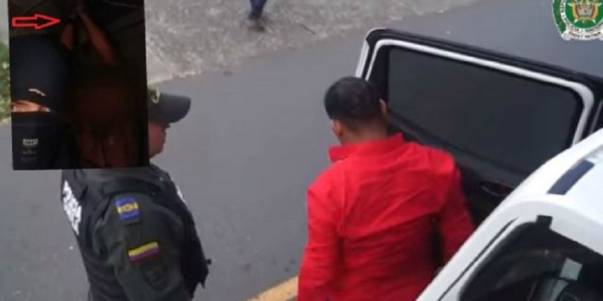 Momentos en los que la Policía de Colombia detiene a turista dominicano en Medellín por fingir su propio secuestro