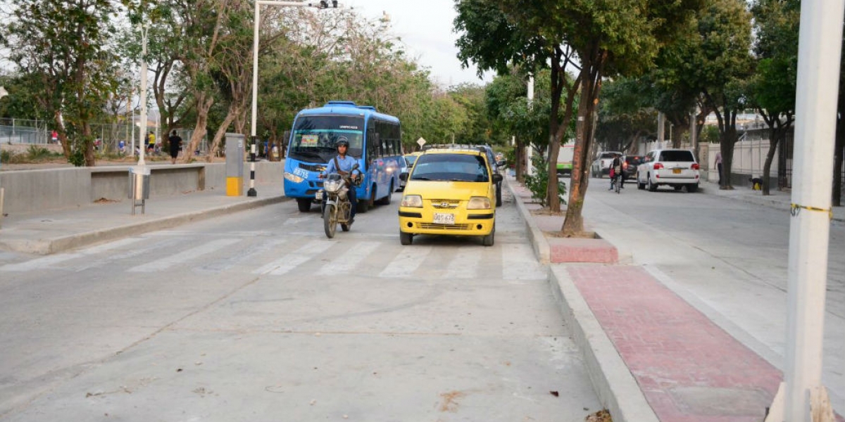 Tramo vial habilitado en la tarde del martes.