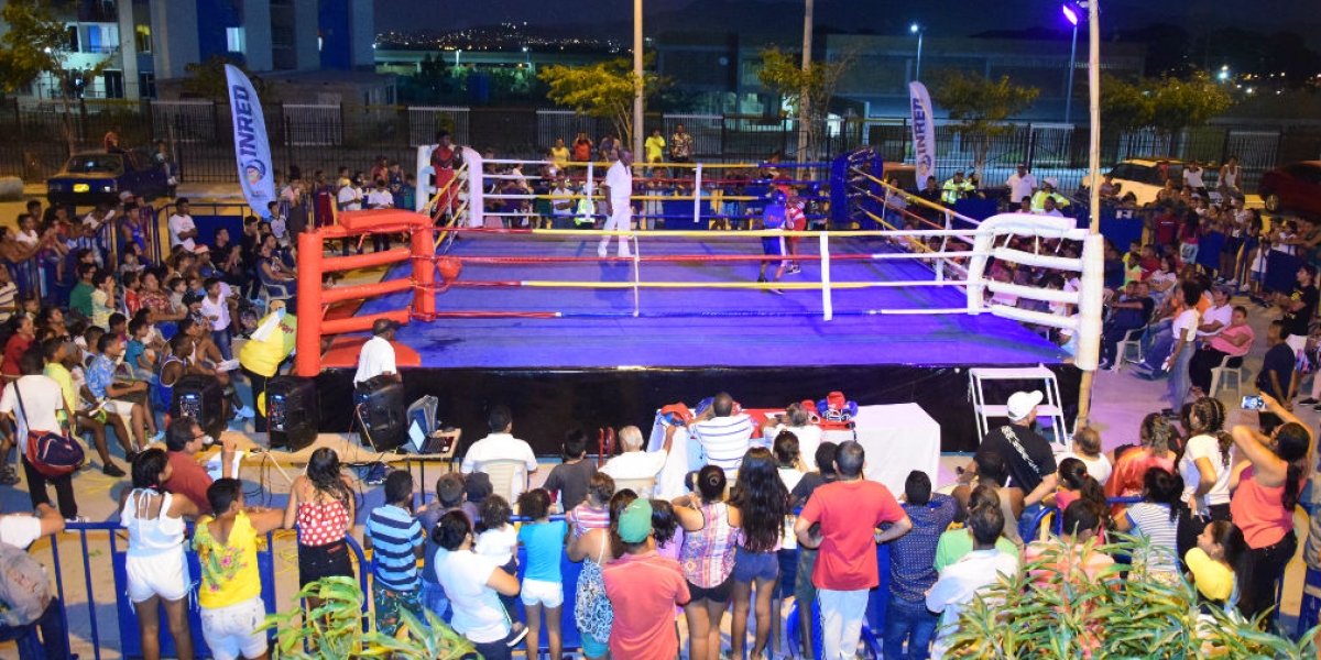 Alcaldía de Santa Marta Intercambio boxístico en Ciudad Equidad.