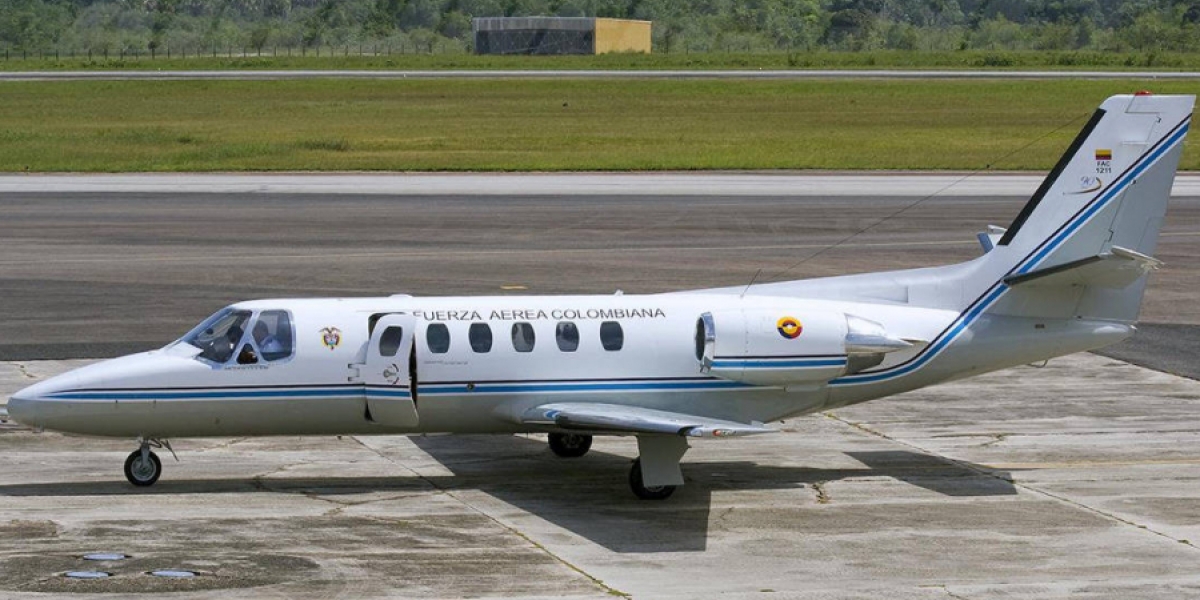 Avión similar al que estaría utilizando Juan Guaidó.