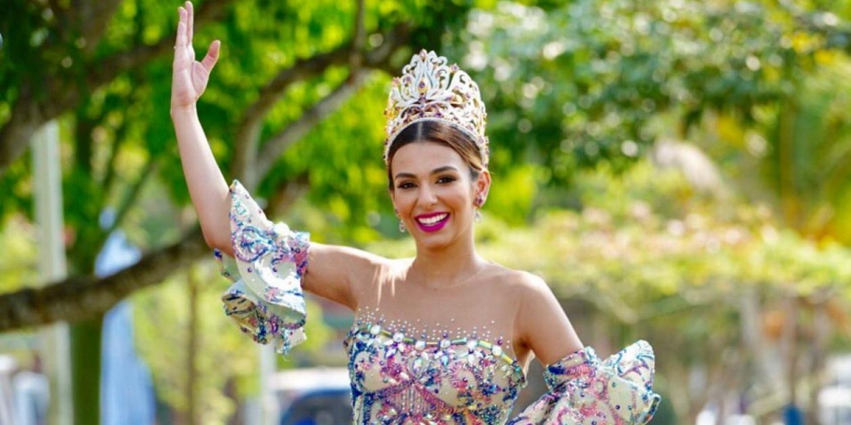 La Reina del Carnaval de Barranquilla,Carolina Segebre Abudinen.