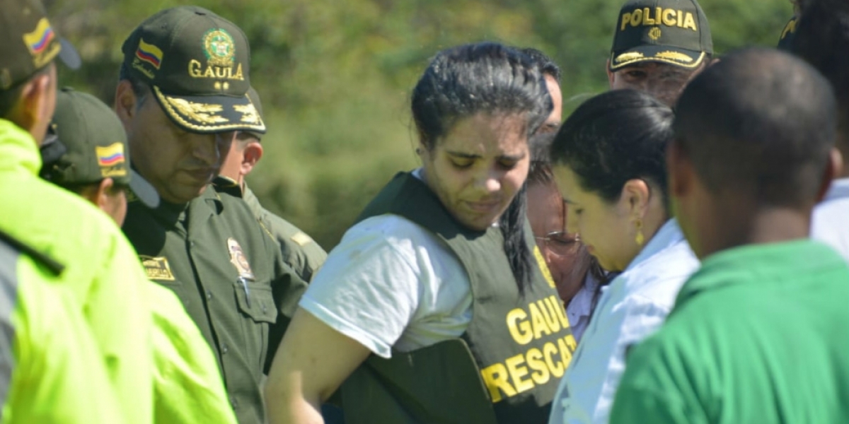 Melissa Martínez, el día de su liberación