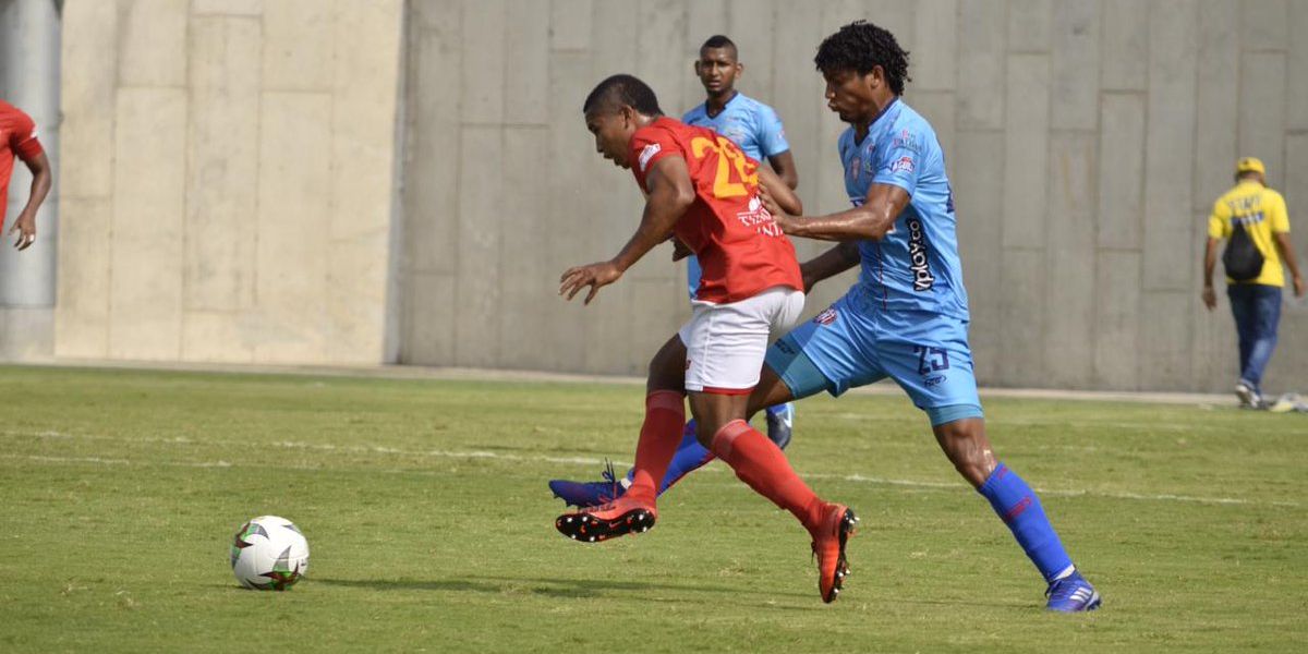 @Unionmagdalena El cartagenero marcó el único gol del compromiso desde el punto blanco.