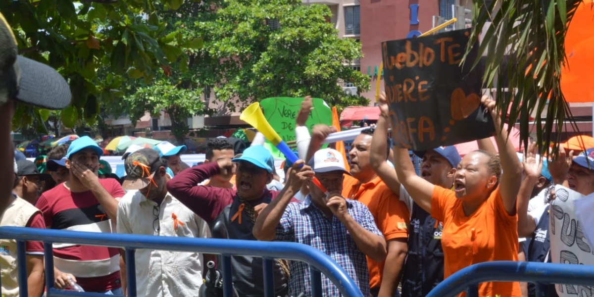 La funcionaria se refirió a las manifestaciones de los simpatizantes de Fuerza Ciudadana. 