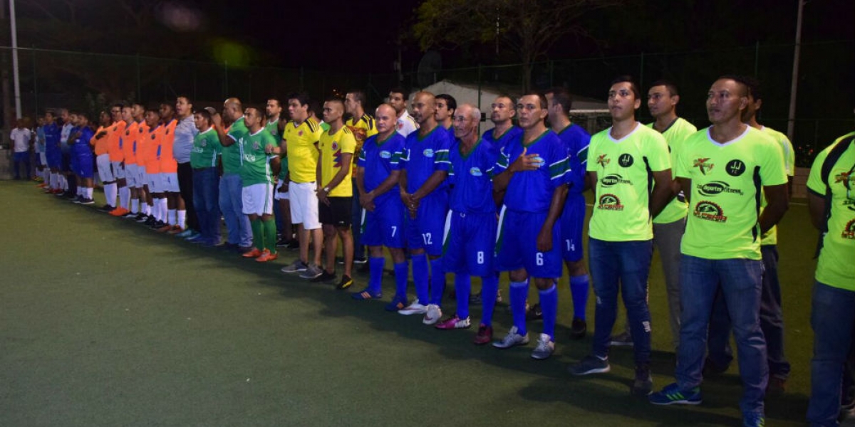 Acto de inauguración del campeonato.