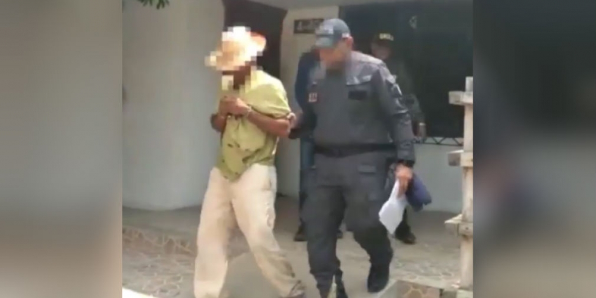 Captura de pantalla Campesino capturado, que luego fue puesto en libertad.