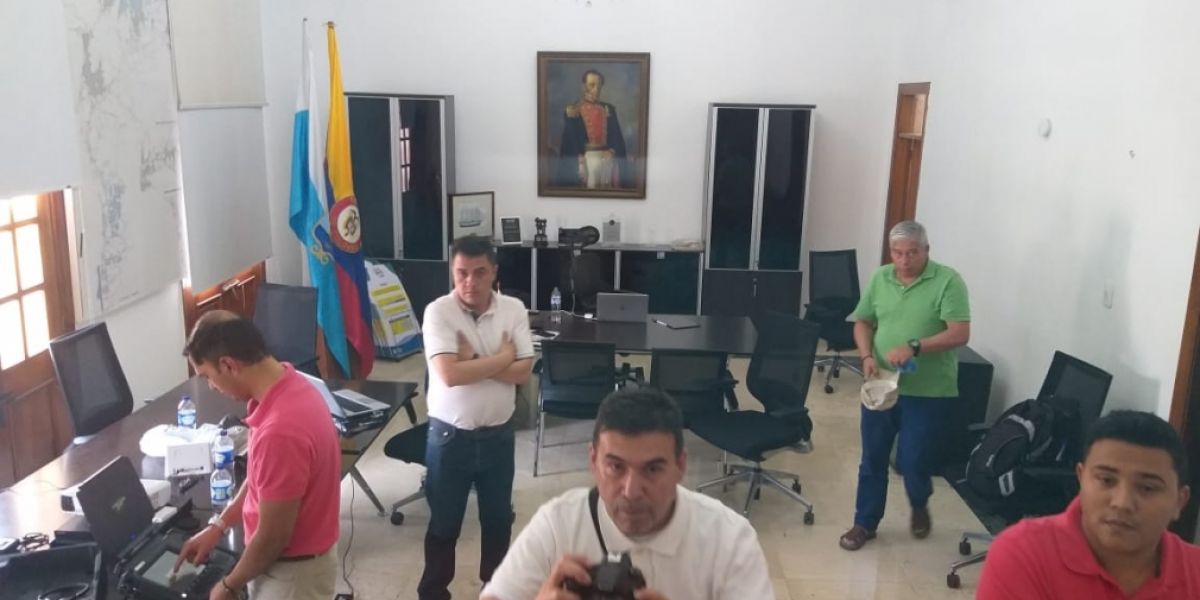 Cortesía Los hechos se registraron el pasado sábado en el despacho del Alcalde.
