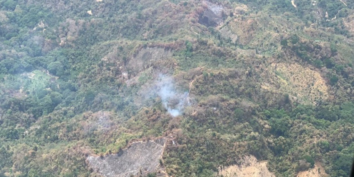 Incendios en la zona rural de Santa Marta.