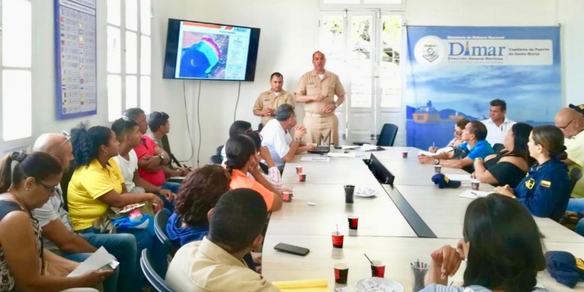 El Capitán de Fragata Ibis Manuel Luna Forbes, Capitán de Puerto de Santa Marta, invitó a los diferentes gremios a cumplir con estas medidas de seguridad.