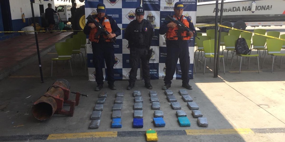 Armada Esta fue la droga incautada por la Armada Nacional.