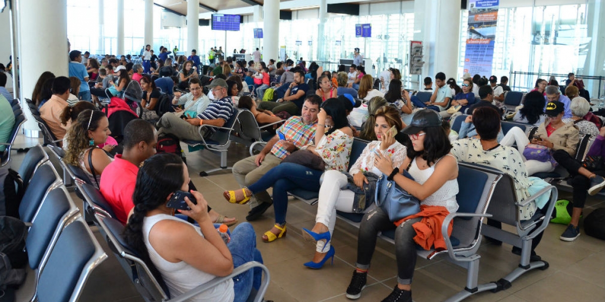 Vía aérea han arribado una gran cantidad de turistas a la ciudad.