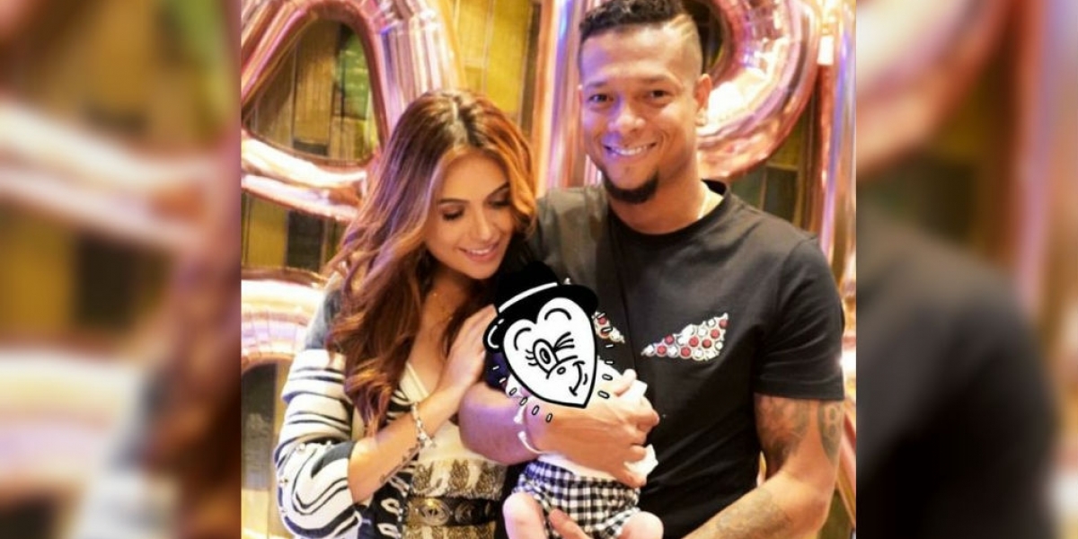 Sara Uribe, Fredy Guarin y su hijo