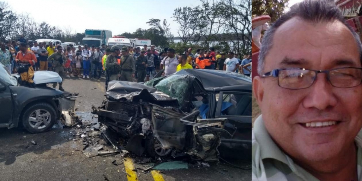 Miguel Sierra Rolong, de 62 años, murió en el accidente.