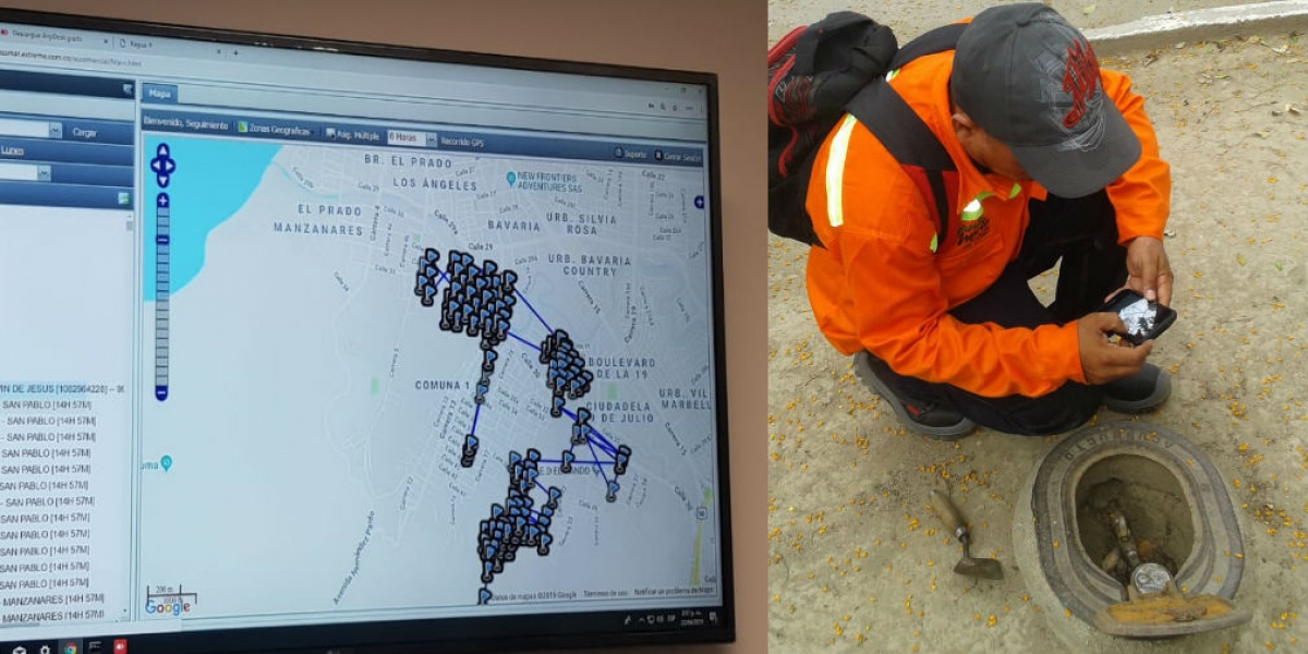 Tecnología  de punta para proceso de  lectura de medidores de agua