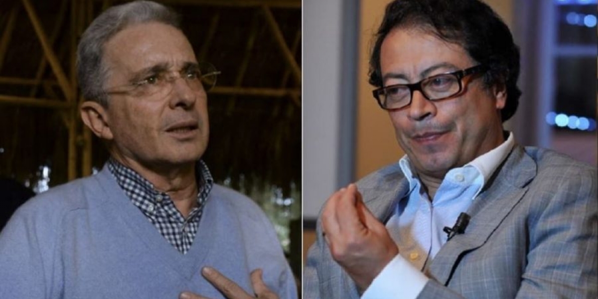 Álvaro Uribe y Gustavo Petro.