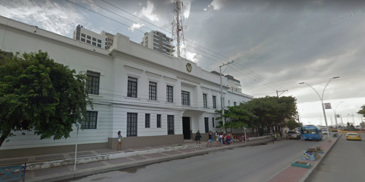 Comando de la Policía Metropolitana de Santa Marta.