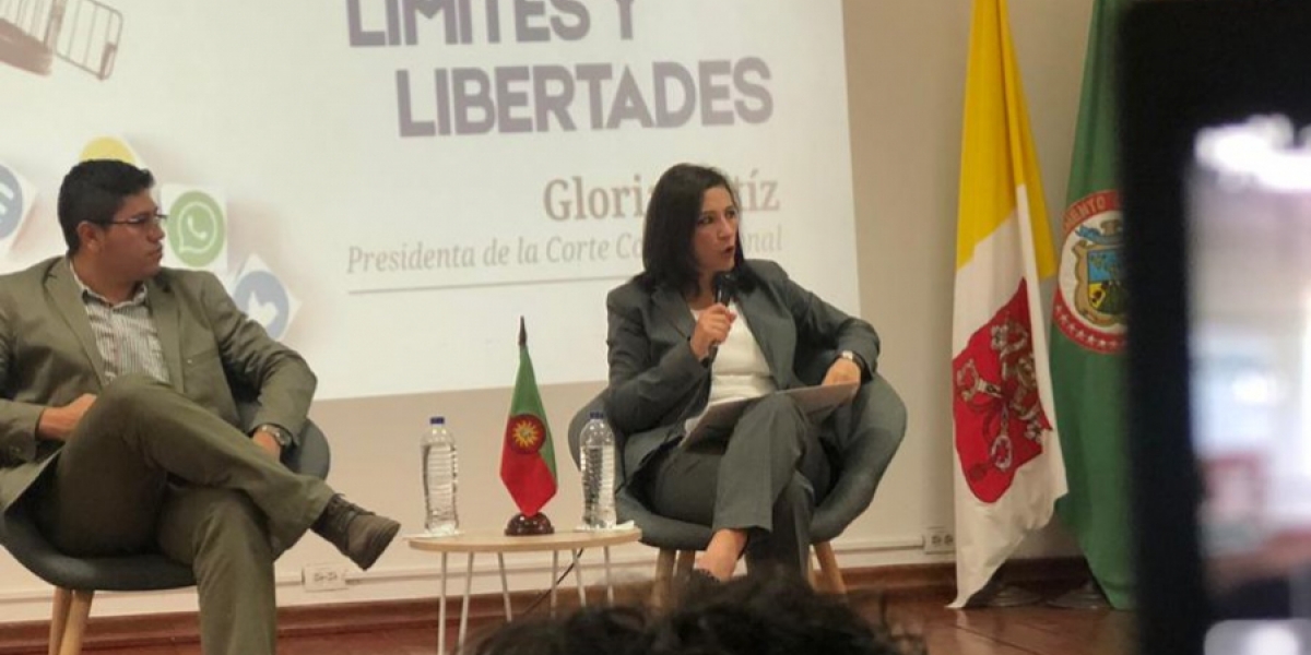 presidenta de la Corte Constitucional de Colombia, Gloria Stella Ortiz