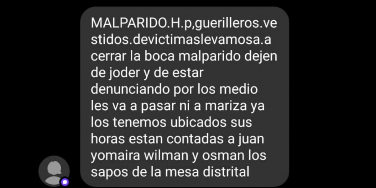 Amenaza a líderes sociales en Santa Marta.