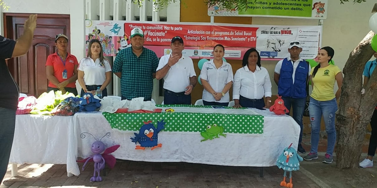 El lanzamiento  de esta segunda jornada nacional de vacunación se realizó en el municipio de Puebloviejo.