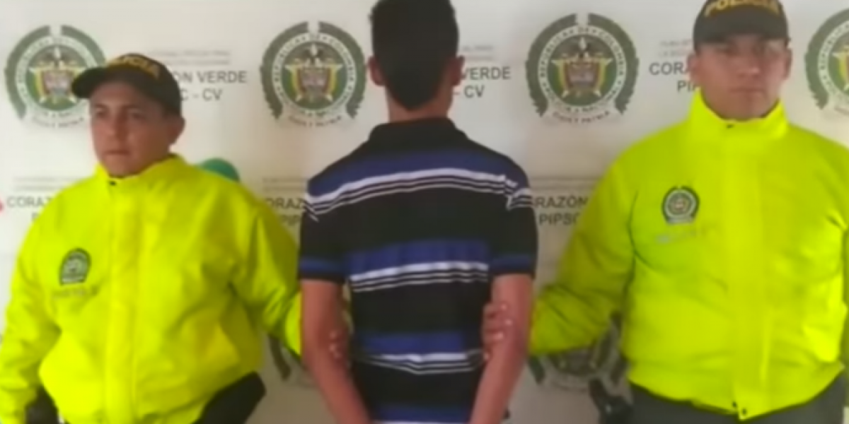 Captura de pantalla Noticias Caracol El joven se entregó de forma voluntaria