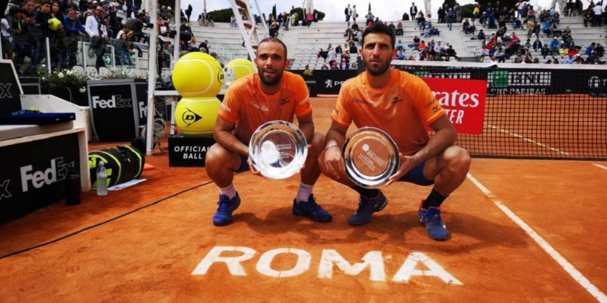 Los colombianos Juan Sebastián Cabal y Robert Farah.