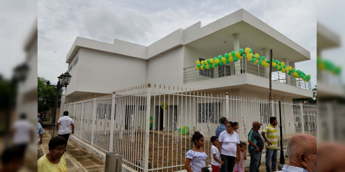 Inauguración del Centro de Vida y Casa de la Cultura en Cabrera, Pijiño