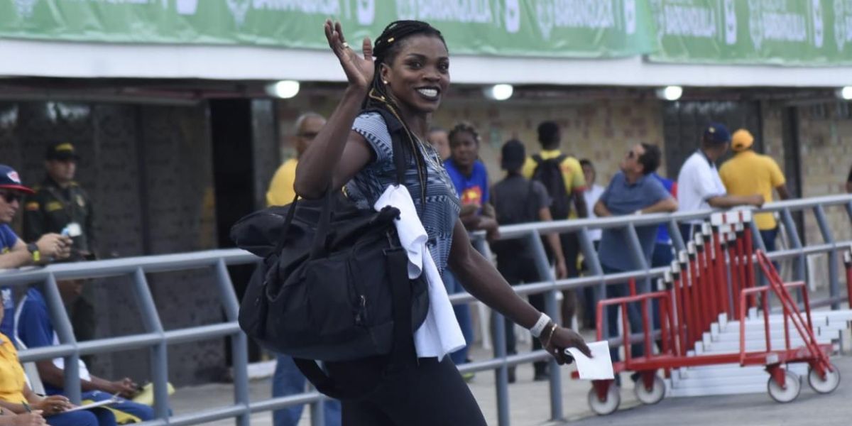 Caterine Ibargüen, atleta colombiana.