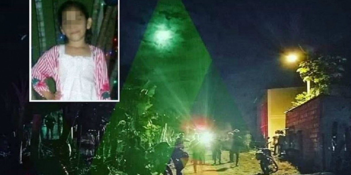Pulzo La menor fue encontrada en una zona boscosa.