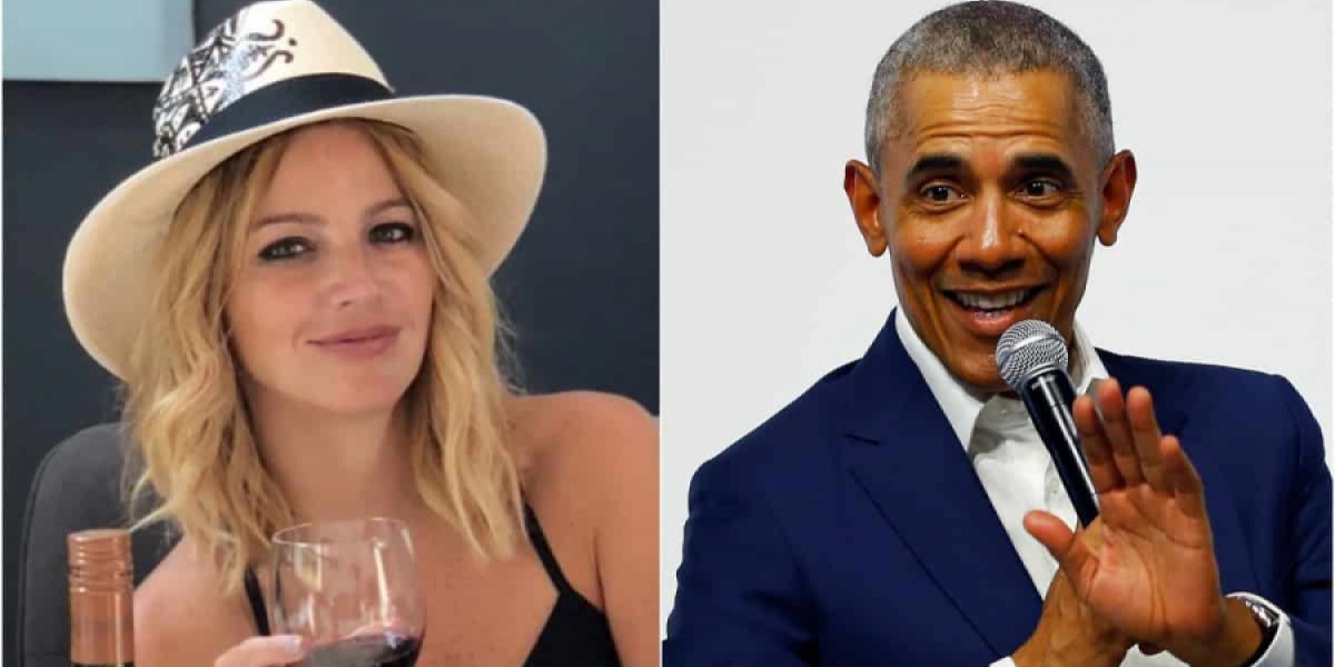 Johana Bahamón y Barack Obama