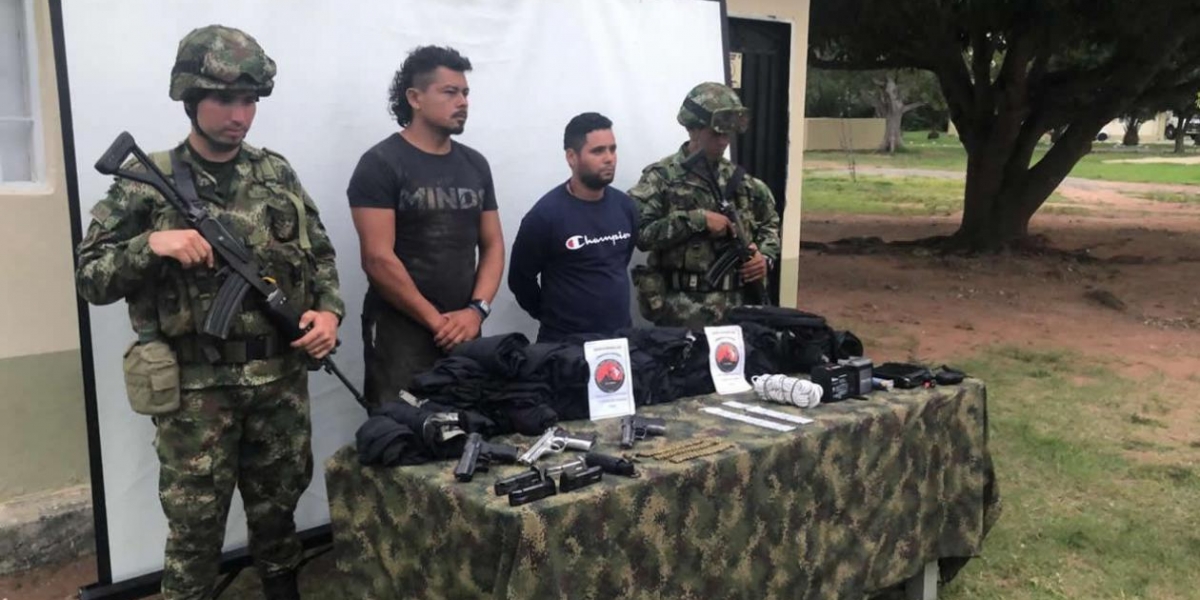 Capturados por el Ejército y la Fuerza Aérea en el sur de Bolívar.