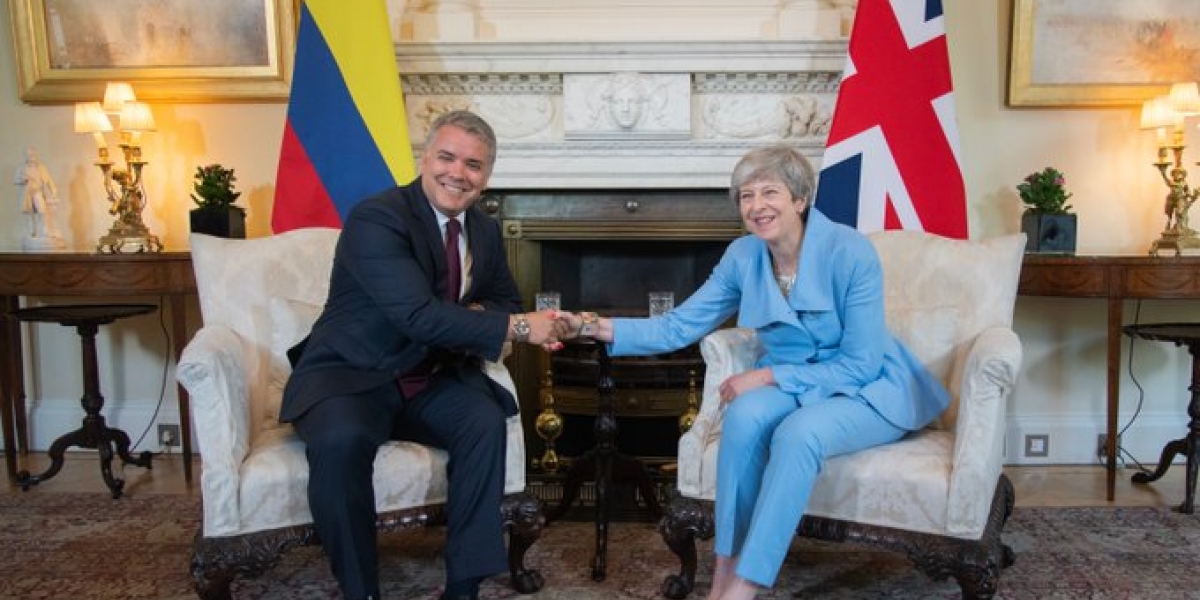 Iván Duque, visitó este lunes a la Primera Ministra del Reino Unido, Theresa May